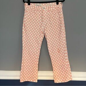 Pilcro the Letterpress by Anthropologie Pink Polka Dot Women's Jeans 30